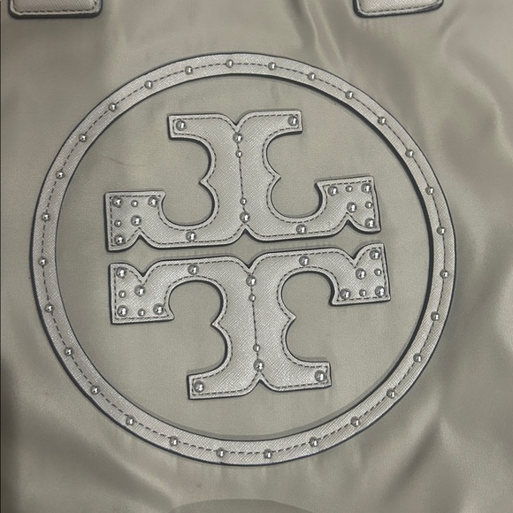 Tory Burch Taupe Ella Tote Bag - Picture 12 of 14